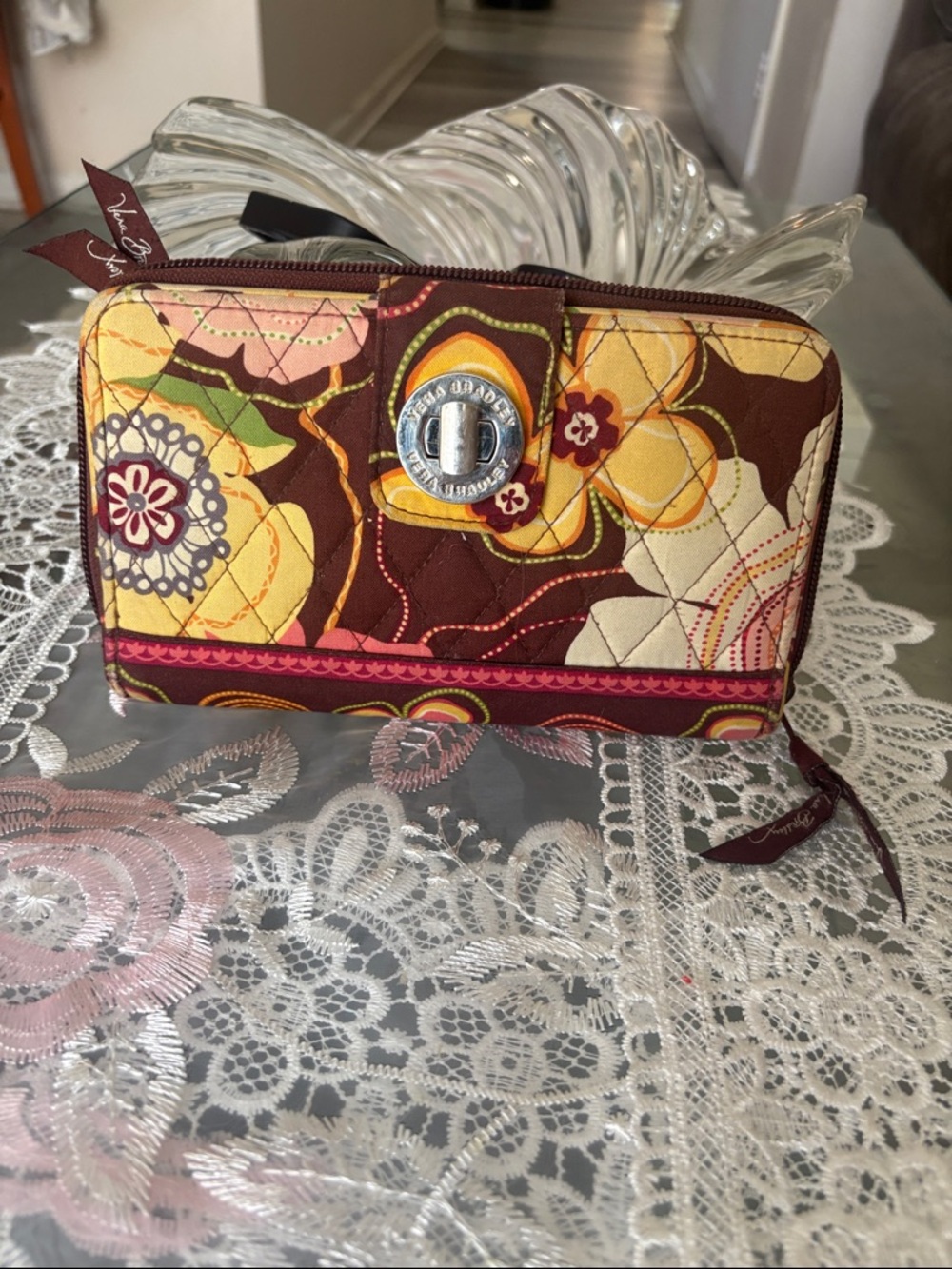 Vera Bradley Turn Lock Wallet Multi-Color wallet